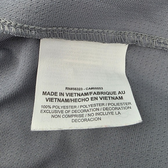 Nike Golf Dri-FIT Polo Shirt Mens Large Gray Heathered Bison Logo Short Sleeve - Picture 4 of 6